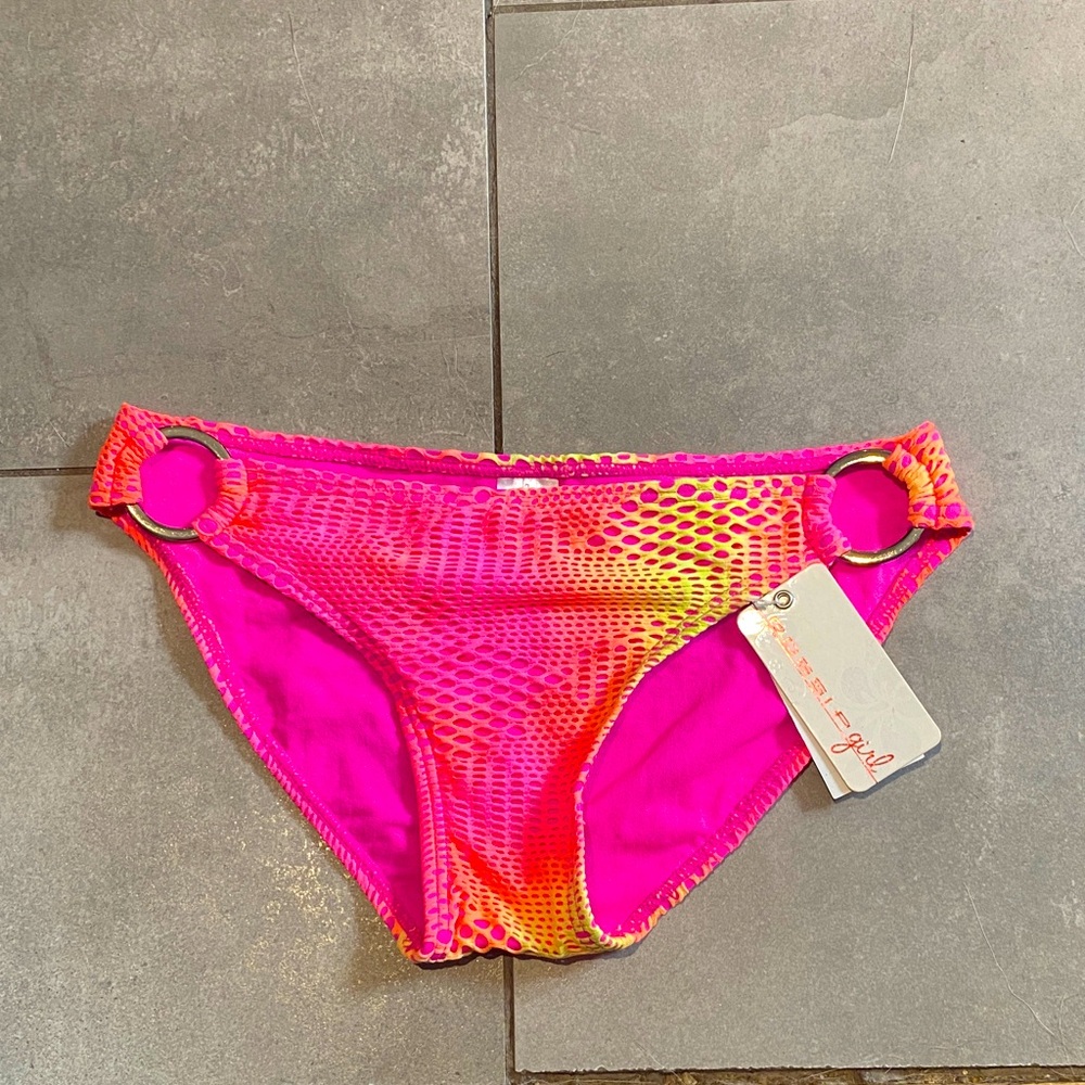 Gossip girl Pink and Yellow Bikini Bottoms